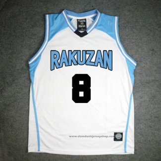 Rakuzan Eikichi Nebuya 8 Jersey White