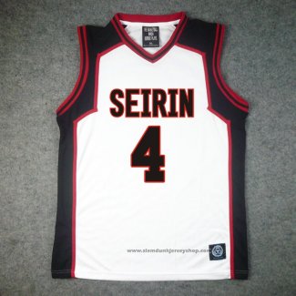 Seirin Junpei Hyuga 4 Jersey White2