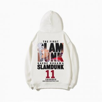 Shohoku Kaede Rukawa 11 Hoodies White