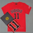 Shohoku Rukawa 11 T-Shirt Red