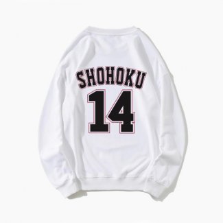 Shohoku Basketball Sakuragi 14 Sweatshirts White