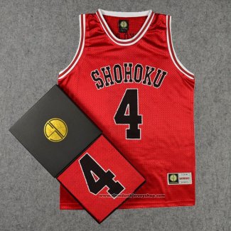 Shohoku Akagi 4 Jersey Red