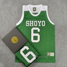 Shoyo Hasegawa 6 Jersey Green