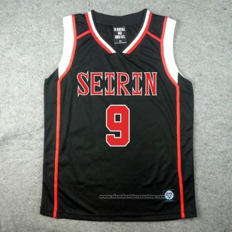 Seirin Satoshi Tsuchida 9 Jersey Black