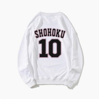 Shohoku Basketball Sakuragi 10 Sweatshirts White