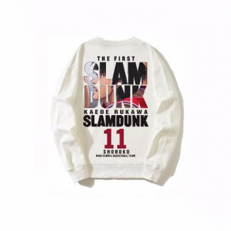 Shohoku Kaede Rukawa 11 Sweatshirts White