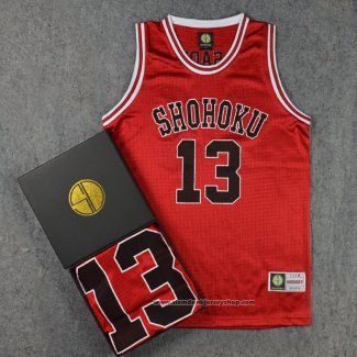 Shohoku Sasaoka 13 Jersey Red