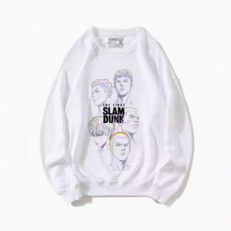 The Five Tigers of Shohoku Head Sweatshirts White