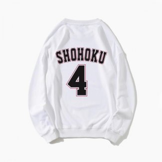 Shohoku Basketball Sakuragi 4 Sweatshirts White