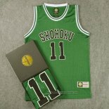 Shohoku Rukawa 11 Jersey Green