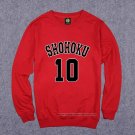 Shohoku Sakuragi 10 Sweatshirts Red