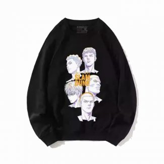 The Five Tigers of Shohoku Head Sweatshirts Black